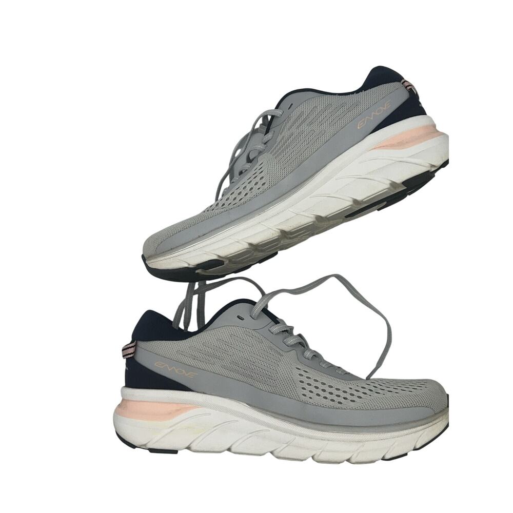 Easy Spirit Womens Denise Austin Mel Emove Walking Shoes 9M Light Grey-multi